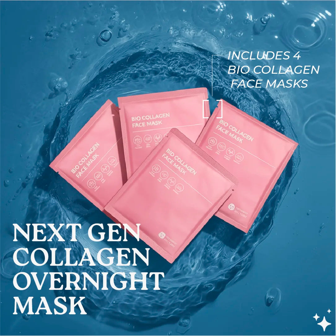 Mascarilla facial de biocolágeno