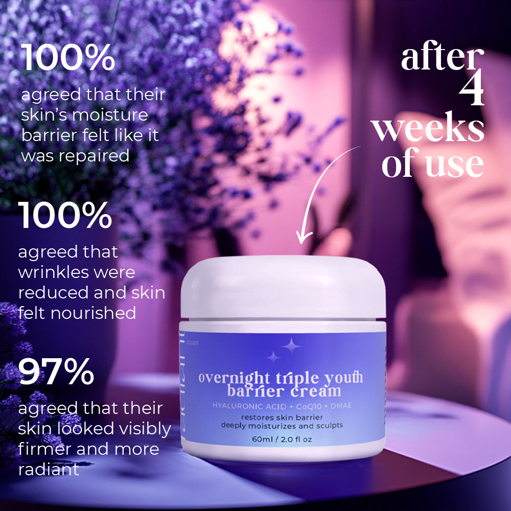 Crema de noche triple barrera juvenil para el cuello