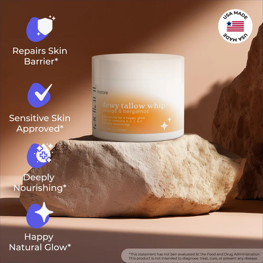 dewy tallow whip - orange & bergamot