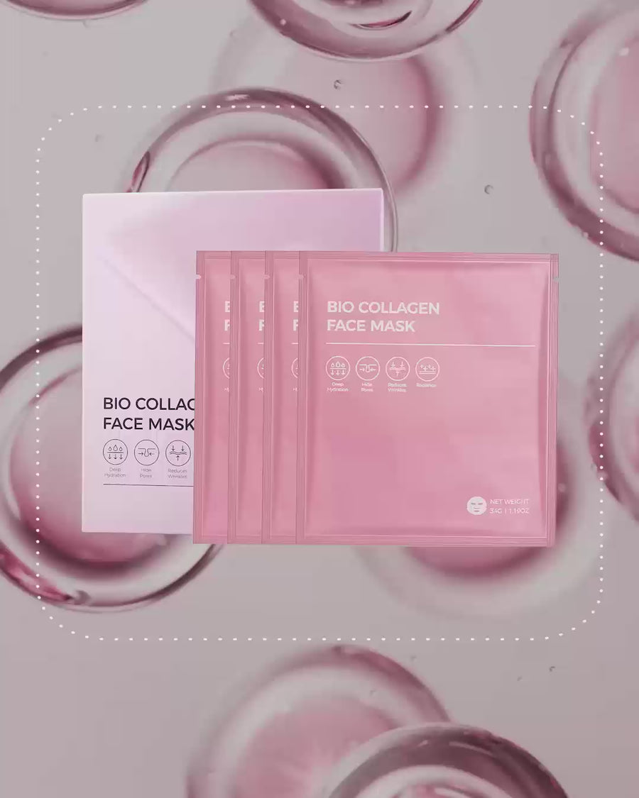 Mascarilla facial de biocolágeno